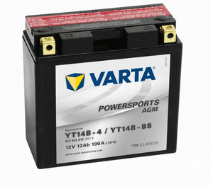 Hovedbilde VARTA AGM MC Batteri 12V 12AH 200CCA ...