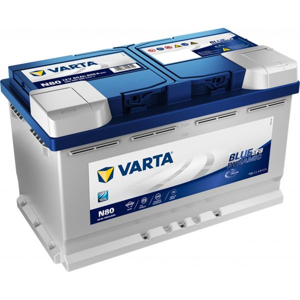 VARTA Blue Dynamic EFB Batteri 12V 80AH 730CCA (315x175x190/190m